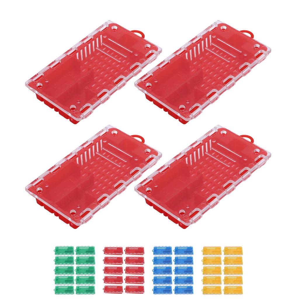 10Pcs Portable Queen Bee Cage Plastic Queen Bee Transporting Catcher Beekeeping Supplies Lightweight Beekeeper Equipment