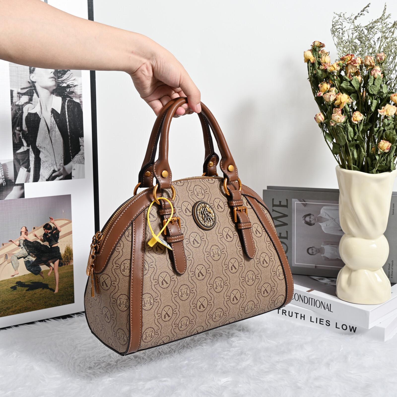 

2025 Женская Высококлассная Ретро Сумка-Ракушка - Вместительная Сумка-Тоут и Кроссбоди темные хаки