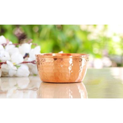 Kuta miedziana miska, zastawa stołowa, restauracja hotelowa, brązowa