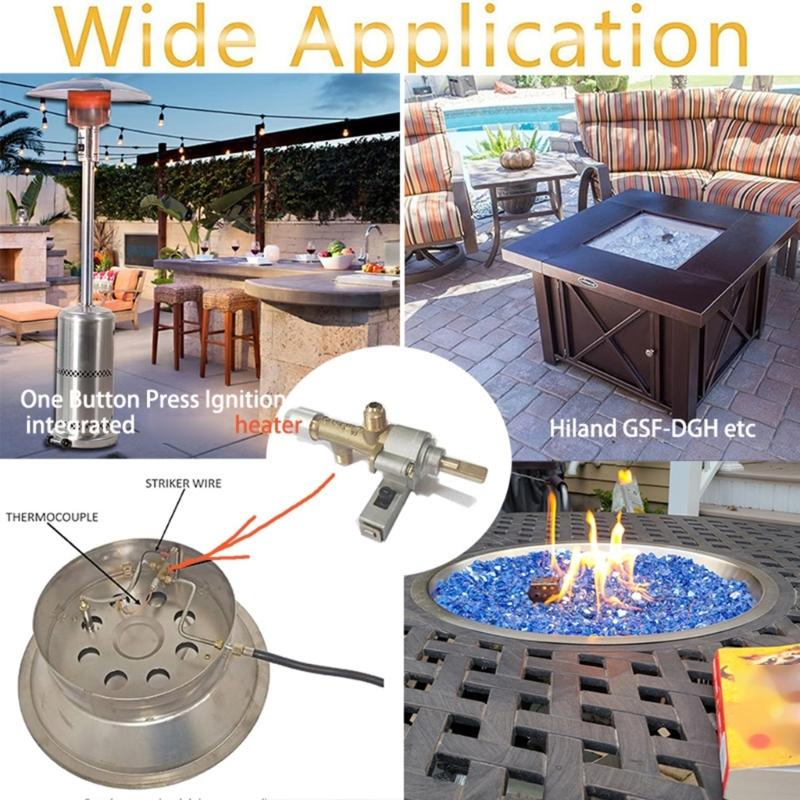 Gas Safety Control Adapter with Push Ignition for Garden Sun  Powered Patio Heater Repair Replacement Part
