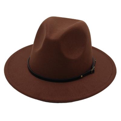 Simple Top Hat, Suit, British Jazz Hat, Men'S And Women'S Felt Hat, Foreign Gas Belt Buckle, Tweed Hat Jackson