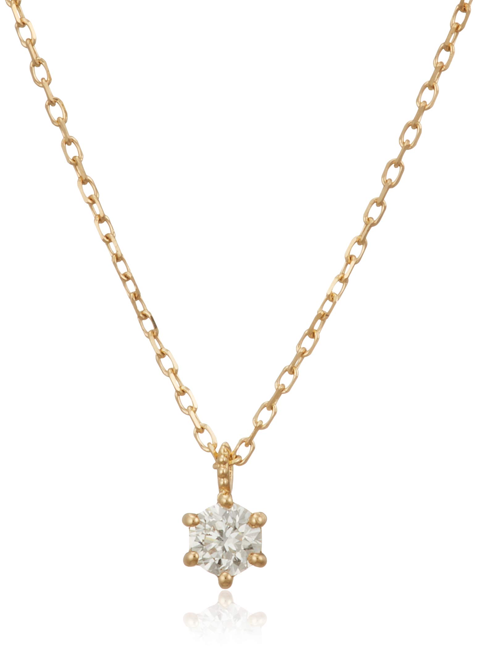 

K18 Yellow Gold Necklace [Yondo Sea] 4℃ 11174-112-3026-00-00 Women s