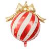 Matte Finish Christmas Bowknot Balloon Gold Bow Holiday Party Ornament  Christmas Decoration