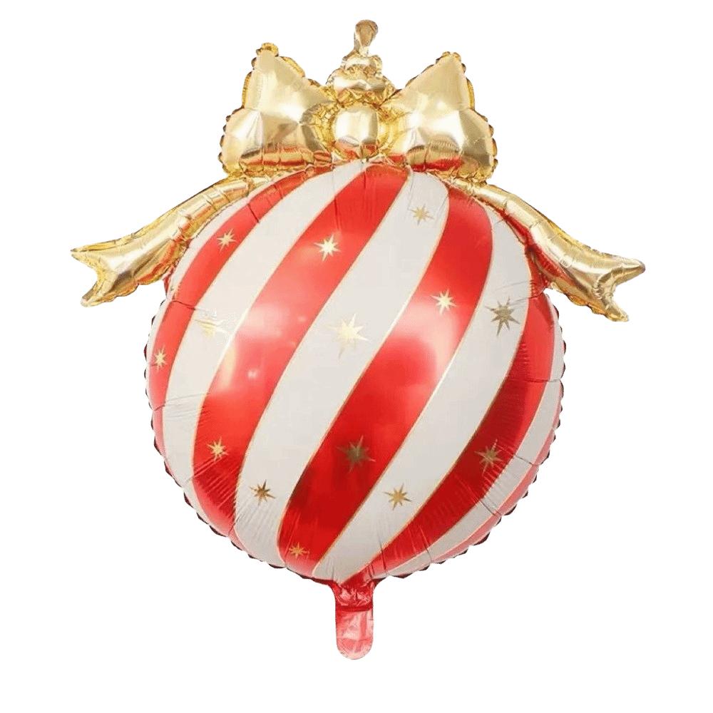 Matte Finish Christmas Bowknot Balloon Gold Bow Holiday Party Ornament Christmas Decoration