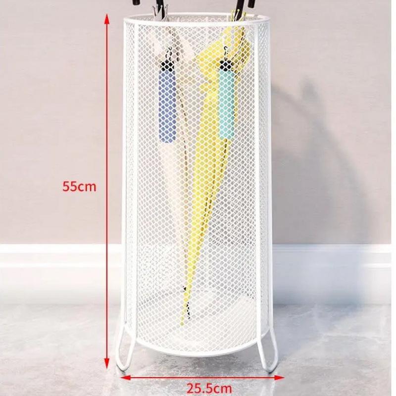 Transparent Cylindrical Umbrella Storage Rack for Office and Home