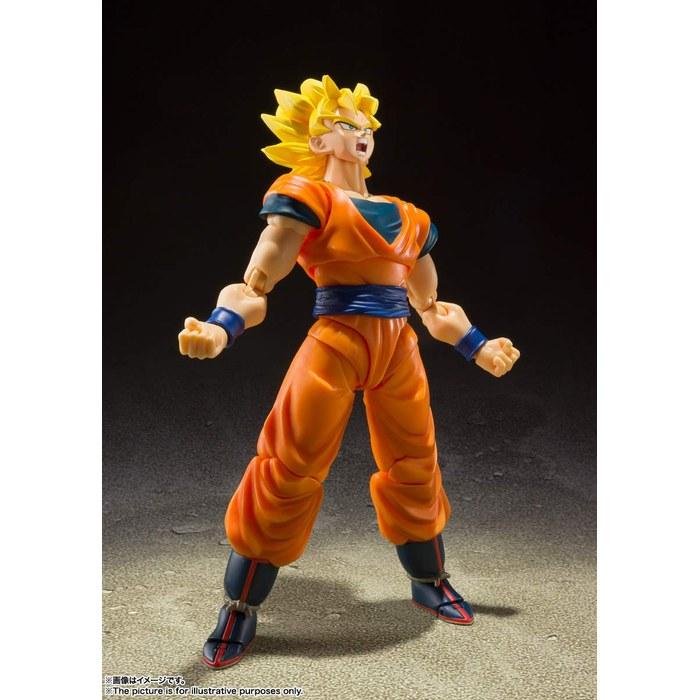 TAMASHII NATIONS S.H.Figuarts Dragon Ball Z Super Saiyan Full Power Son Goku 140mm PVC&ABS Action Figure