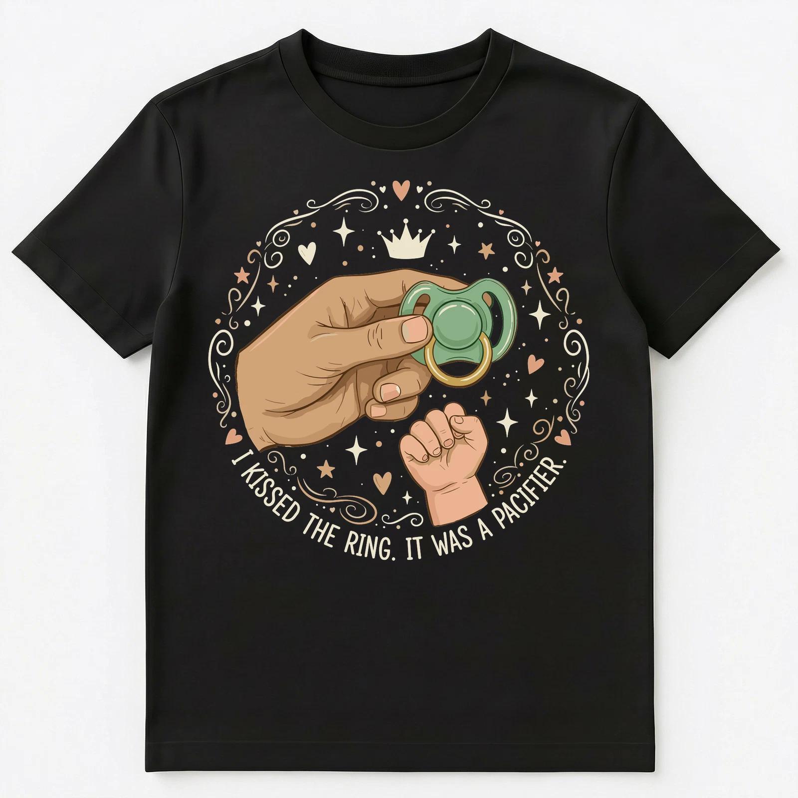 

Parent Enthusiast Pacifier Kissing Parent Family Unisex T-Shirt XL