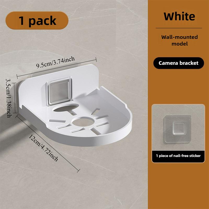Wall Mounted Floating Stand For Security Camera Mini Speaker Self Adhesive Punch-Free Security Surveillances Camera Holder