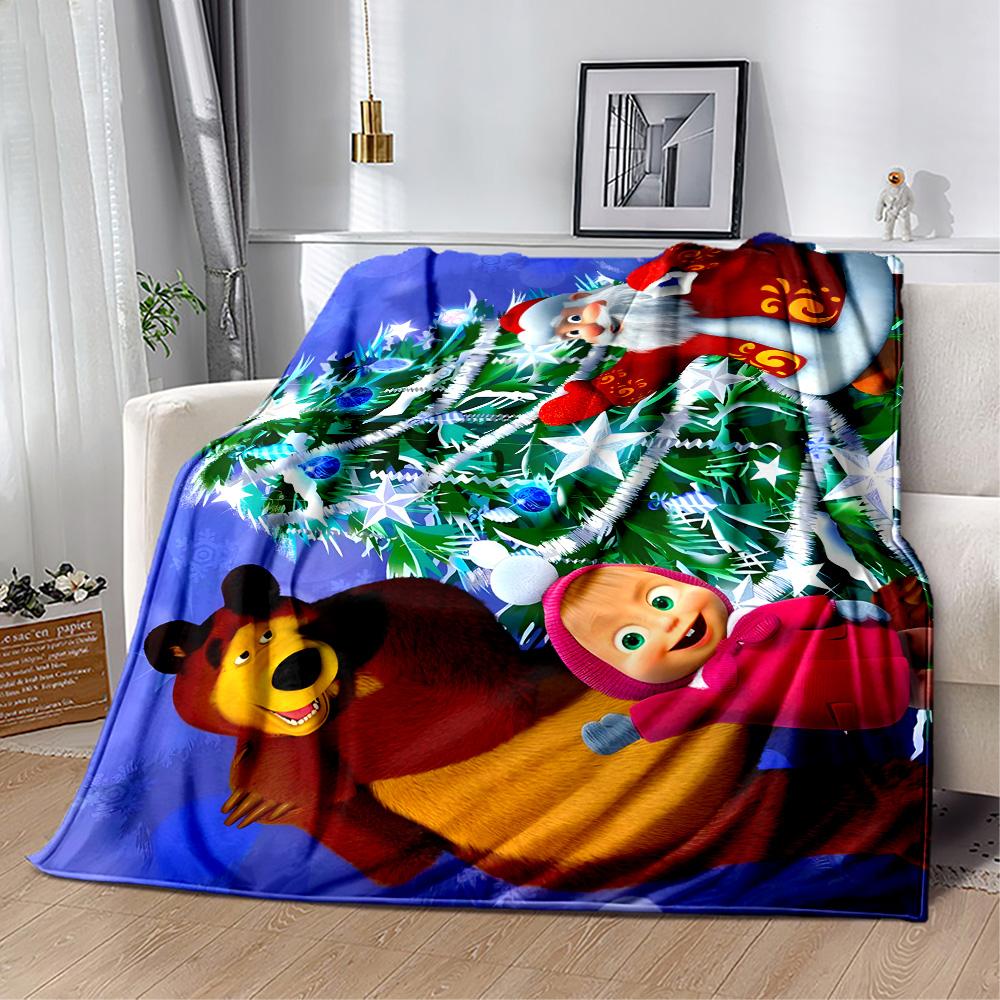 Animals Forest Party Blanket Ultra-Soft Perfect for Office Seaside Office Chair Four Seasons Multipurpose Stylish Decor