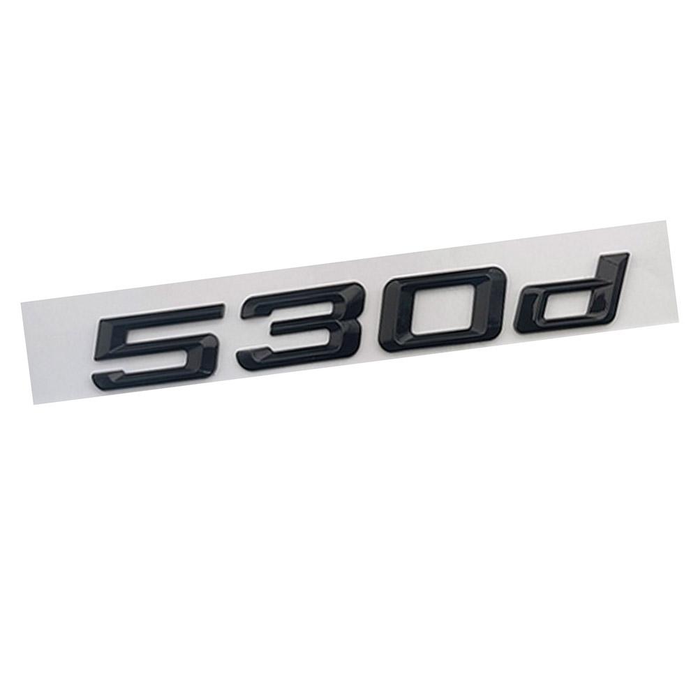 For BMW 530d 520d 535d 525d Car Fender Side Stickers Rear Bumper Stickers Rear Door Trunk Badge Adhesive Accessories