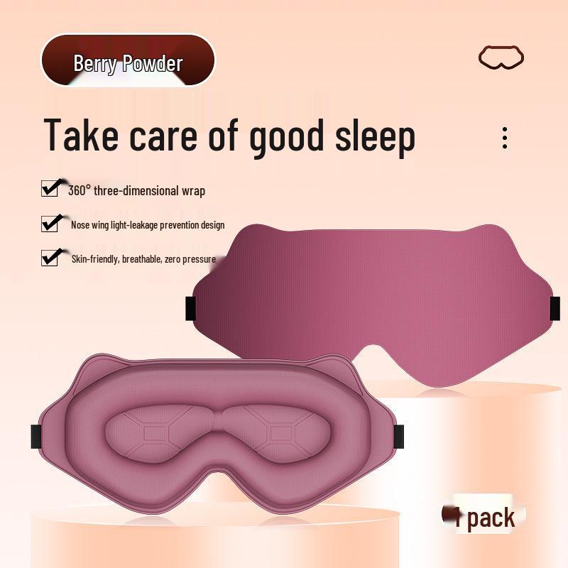 

Zhebao 3D Светоблокирующая маска для глаз – Полное покрытие, Маска для сна без давления, Ультрамягкая, Гипоаллергенная, Полная темнота.