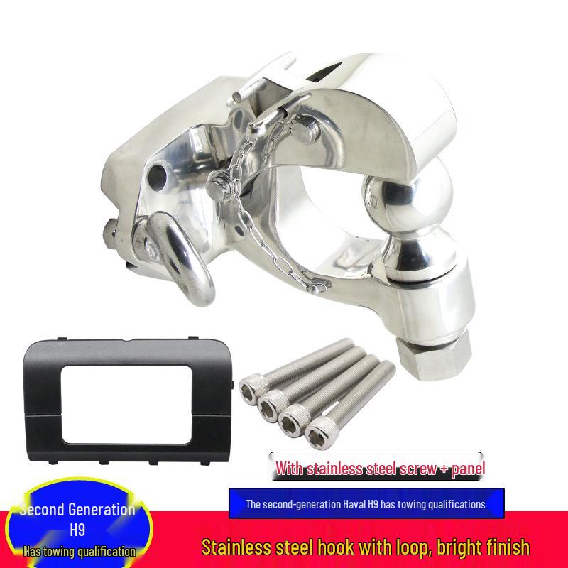 Towing Tail Hook Rack & Spare Tire Holder for Haval H9's Modified Rear Bumper