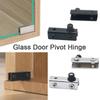 2Pcs Metal Glass Door Pivot Hinge Mirror Support Hook Accessories Concealed Hinges No Punching Multifunction Cabinet Clamp Hinge