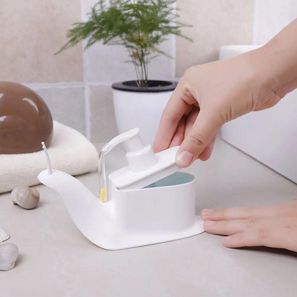 Cartoon Snail Shaped Snail Design Soap Dispenser Creative Soap Dispenser  Shampoo Storage