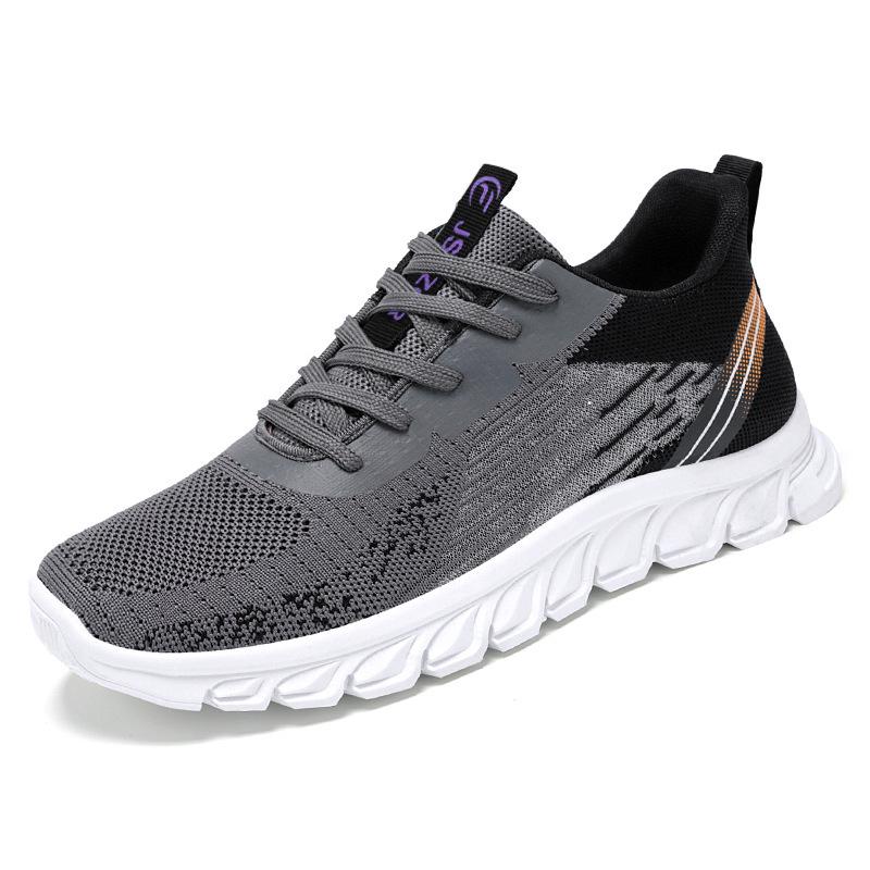 Men s Spring Lace-up Sneakers: Trendy Running Shoes 40
