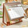Portable Coil 2026 Desk Calendar Capybara/Panda Desktop Decoration Mini Calendar Schedule Planner Office School Supplies