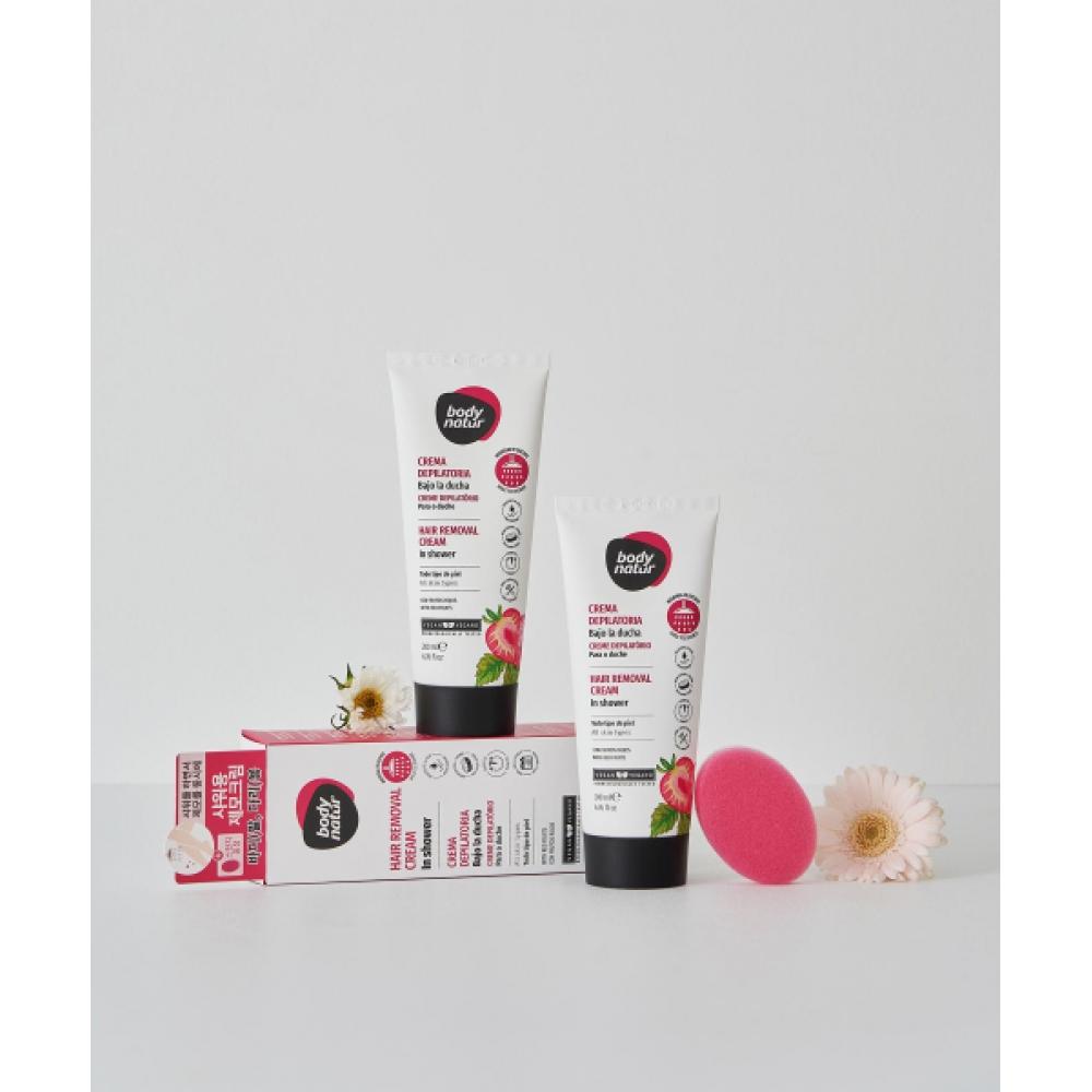 Body Natur i duschen Röd frukt Hårborttagningskräm Kropp