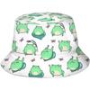 D digital printing bucket hat birthday theme English pattern basin hat unisex party gift sun hat