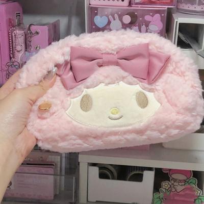 Štýlové plyšové puzdro na ceruzku Multifunkčné úložné prenosné vrecko na líčidlá