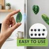 8 Pcs Leaf Shape Refrigerator Magnets Acrylic Plant Fridge Magnets 3D Leaf Decorative Refrigerator Magnet for Whiteboard Locker
