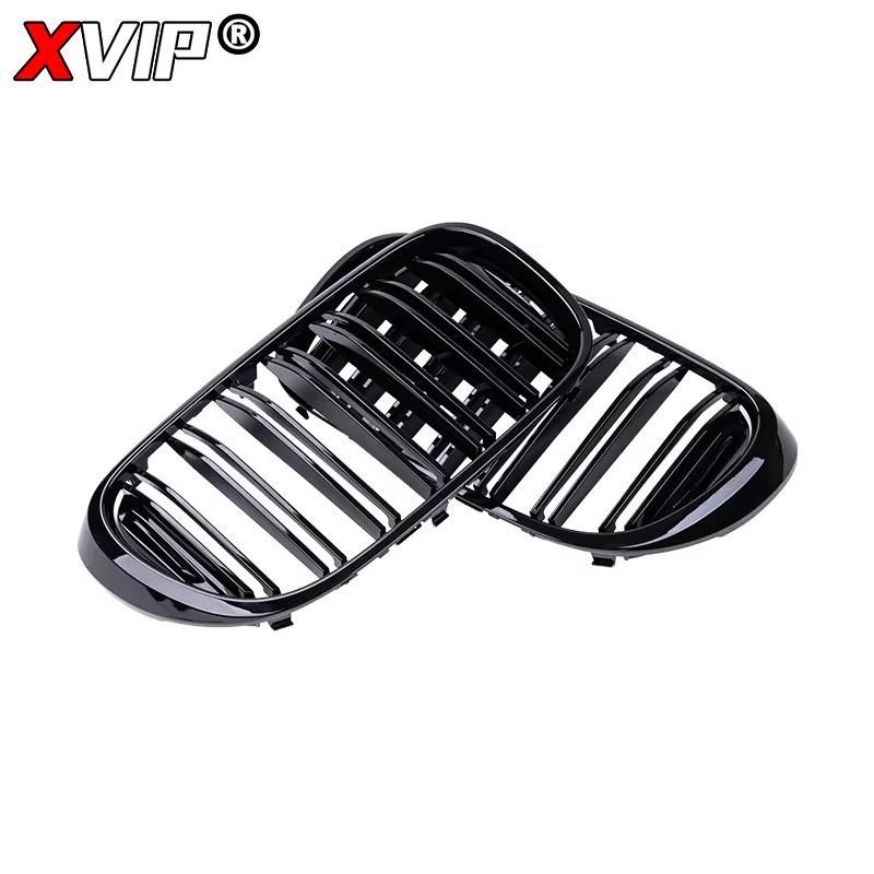 XVIP Front Racing Grilles For BMW For BMW 7 Series G11 G12 2015-2019 740i 750i Chrome Diamonds Style Double Slat Upper Grills