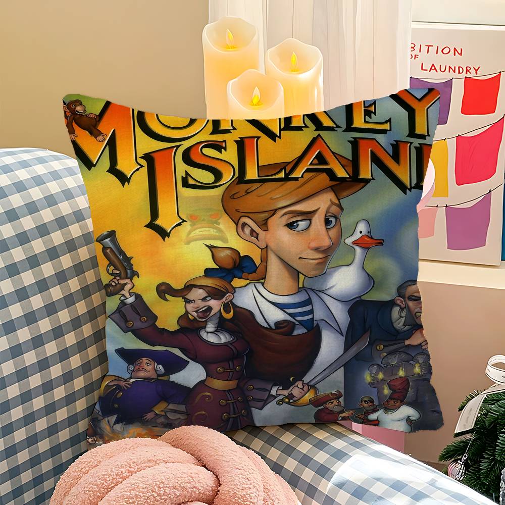 Classic Game The Secret Of Monkey Island Pillow Cover Design Cushion Cover Decor Holiday Decorati