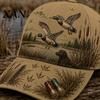 Cappello da Escursionismo con Visiera Curva, Cappellino da Baseball Vintage da Caccia, Cappello con Motivo Cane da Anatra, Traspirante, Assorbe l'Umidità, Regolabile, Regalo per Appassionati