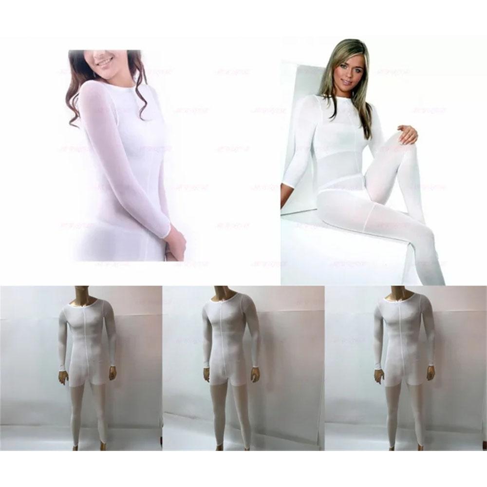 5 pcs Bodysuit Body Slimming Suit Disposable Vacuum Roller Therapy Machine White Color M L XL Size Shape Body Beauty Salon Use