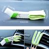 Double Ended Microfiber Vent Duster Cleaning Brush Automotive Air Conditioner Duster for Car Air Outlets Dust Collector