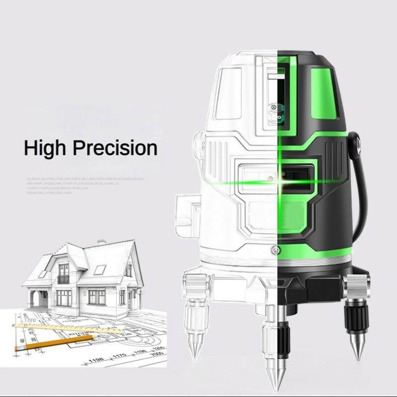 2/3/5 Line High Precision Green Light Infrared Level Auto Self-Leveling Laser Level 360° Horizontal Vertical Cross Spirit Level