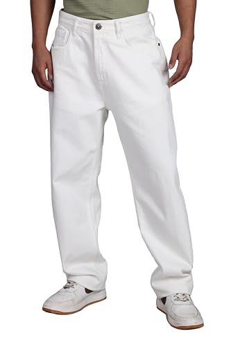 

INKD Men s Relaxed Jeans INKSS25MJN-601 Denim Drama 28 білий