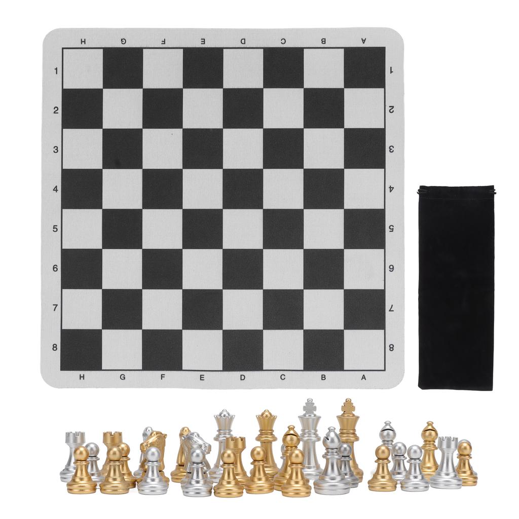 Chess Set Pieces Board Game Home Decor Kids Toy Chessboard Set Kit for Home Travel