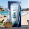Asciugamano da Spiaggia Stampa Calcio Argentina Asciugatura Rapida Super Assorbente Morbido Asciugamano da Bagno per Nuoto Spiaggia Viaggio Souvenir Regalo per Fan