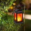 New Solar Flickering Flame Lights Flickering Flame Solar Lantern Long Lasting Hangings Lamp Decorative Night Bulbs for Patio