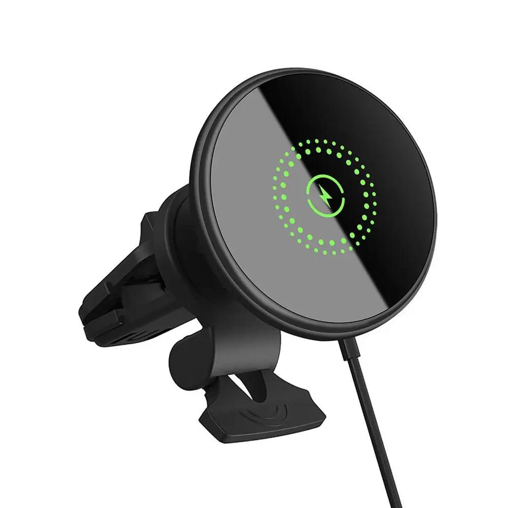 

Mobile Phone Holder Charger 20W Car Magnetic Wireless Fast Charging Station 360 Degree Rotation Phone Stand For Smartphones J6Q8