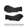 For Tesla Model 3 Y 2021-2026 LHD Center Console Two Side Anti Kick Pad Protector PU Leather Sticker Foot Cover Car Accessories