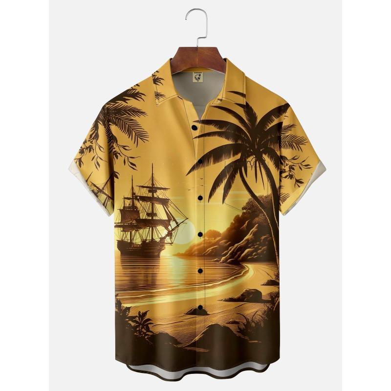 Hawaii Men's Shirt 3D Print Funny Cartoon Animal Short-sleeved Tops Summer Casual Men's Clothes Street fashion shirt for boys