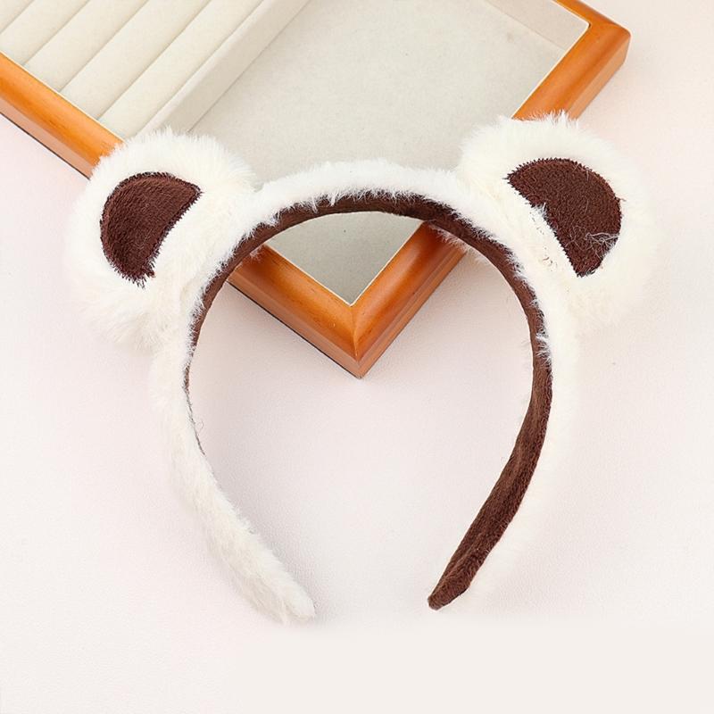 Furry Little Bear Hair Hoop Party Cosplay Cartoon Headband Hairband Cute Headwea