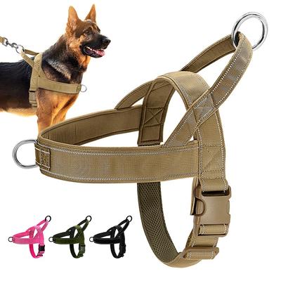 Durable Dog Military Tactical Harness Reflective Dogs Harness Vest Quick Control Handle Pet Training Vests for Medium Large Dogs