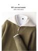 Men's Fashion Versatile Half-Zip 100% Wool Color Block Sweater