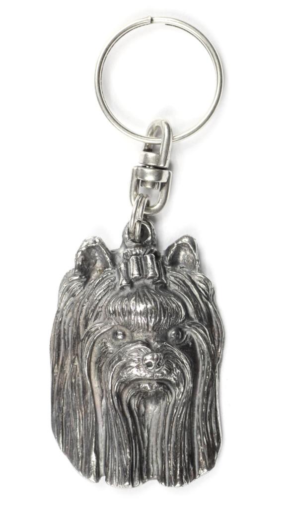 Yorkshire Terrier, Yorkie III - Silver-plated Dog Pendant, Handbag Decoration, Backpack Pendant by Art-Dog Brand