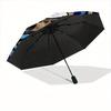 1pc Mystic Eye Automatic Open/Close Umbrella, Portable Folding Umbrella for Everyday Use Yy250826015