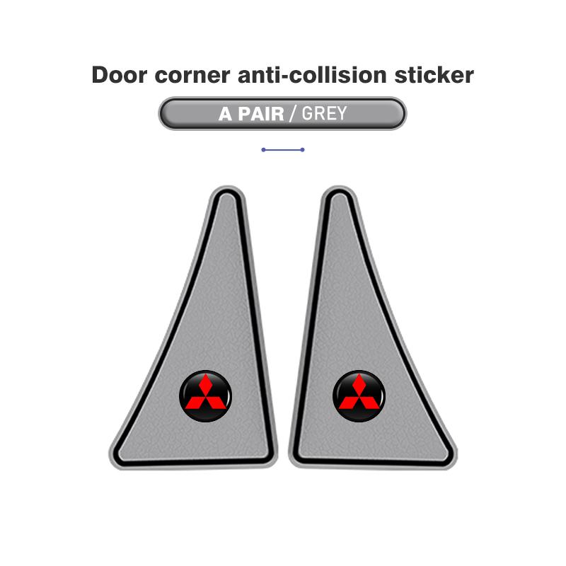 2 Stück PVC Auto Türkantenschutz Aufkleber Anti-Kollision Anti-Kratz Zubehör für Mitsubishi Outlander Lancer L200 ASX Pajero