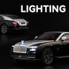 1:24 Scale Spectre Phantom Car Model Toy Diecast Metal Light Music Starry Sky Top Shock Absorption Vehicle for Boys Gifts
