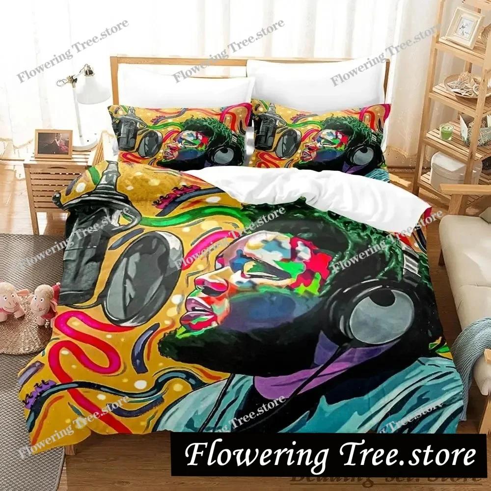 Beliebtes Rod Wave Bettwäscheset Einzelbett Twin Full Queen King Size Bettwäscheset Schlafzimmer für Erwachsene und Kinder Bettbezug-Sets Anime Bettwäsche Set Bett
