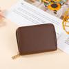 RFID anti-theft brush organ card bag, male and female card holder, card bag, multi-function zipper driver's license bag, small wallet.