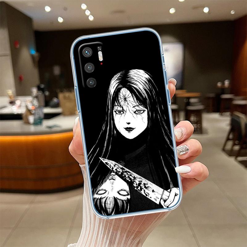 

NH35 Junji Ito Tomie Transparent Phone Case for Motorola Moto G7 G8 G9 G84 G85 G73 G24 G15 Z2 Play Power Plus Motorola Moto G9 (India)