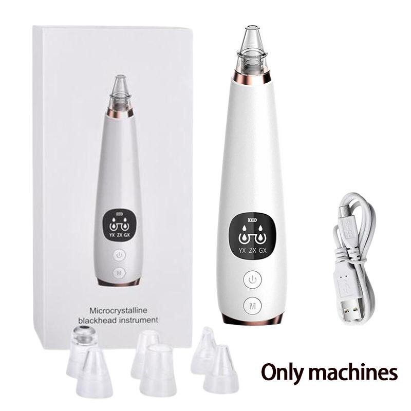 Beauty Instrument 6 Nozzle Facial Vacuum Pore Cleaner. Instrument for cleaning pores and blackheads. Instrument for facial cleansing and exfoliation