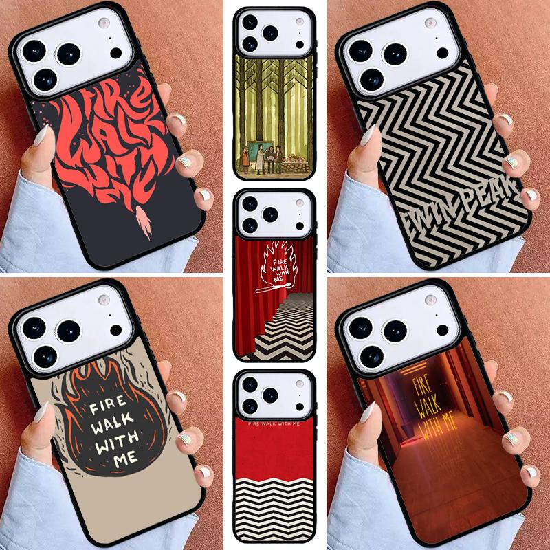 Fire Walk With Me Twin Peaks Phone Case for iPhone 16e 15 14 13 12 17 Pro Max Plus Air 17pro Cover Coque