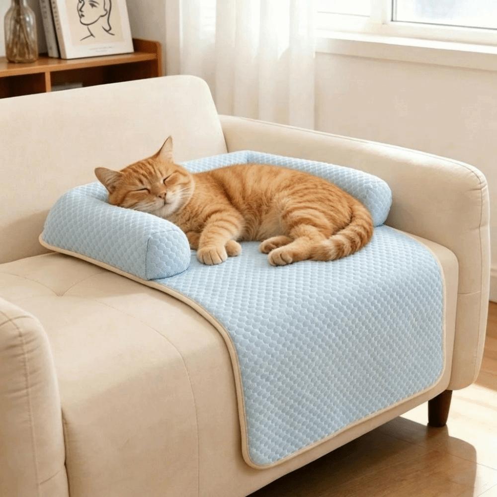 Breathable Pet Sleeping Pad Non-Slip Cat Cold Bed Mat Pet Bed Mat Dog Sofa Cushion Living Room